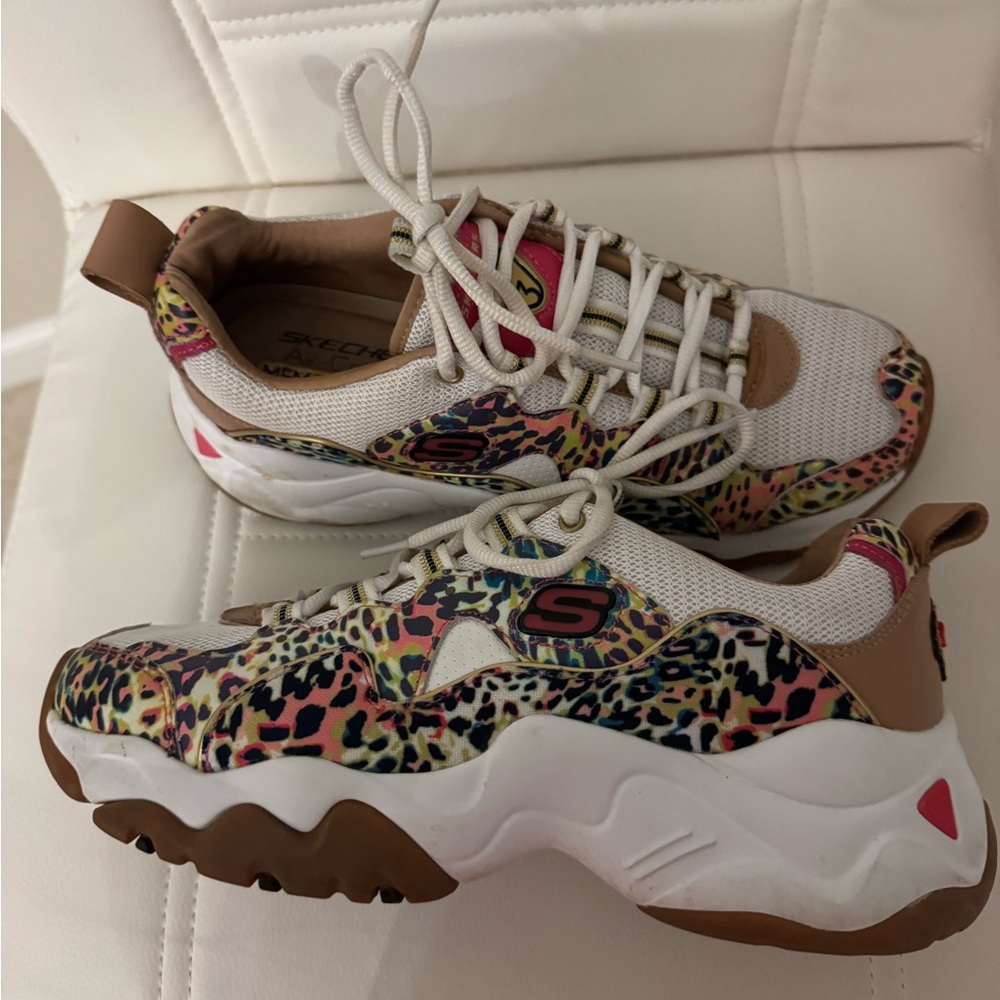 Skechers Women's Multicolor Leopard Sneakers